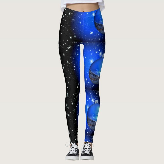 nächtlicher Himmel Thunder_Cove Leggings (Vorderseite)