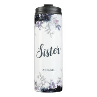 Nächtliches florales Aquarell personalisierte Schw