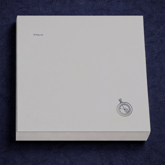 Nächtliches Studium dunkle Akademie-Taschenuhr Post-it Klebezettel (Von Creator hochgeladen)