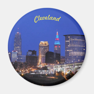 Nachtlicht Cleveland (River View) Magnet