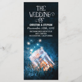 Nachtlicht Glühwürmchen mason jar Hochzeitsprogram Programm