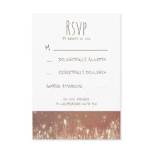 Nachtlicht Glühwürmchen Rustikale Hochzeit RSVP