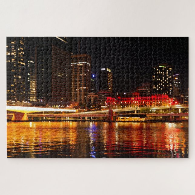 Nachtlicht in Brisbane Puzzle (Horizontal)