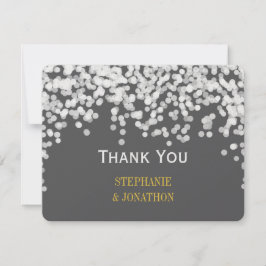 Nachtlicht Star Lights Gelb Grau Vielen Dank Dankeskarte