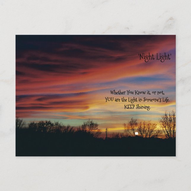 * "Nachtlichtdesign" Postkarte (Vorderseite)