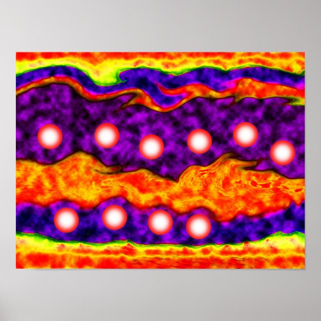 Nachtlichter Kunst Poster (Vorne)