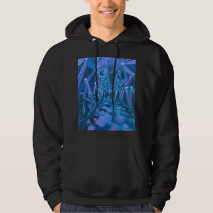 Nachtlichttunnel Hoodie Schlicht Black