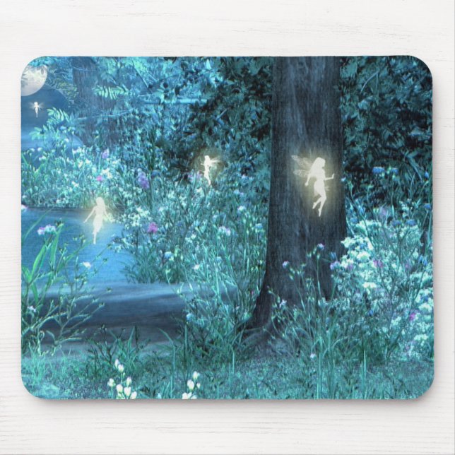 Nachtmagische feenhafte Flug Mousepad (Vorne)