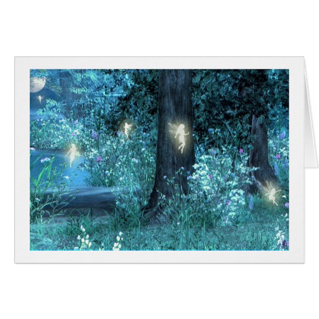 Nachtmagischer feenhafter Flug (Vorderseite (Horizontal))