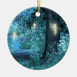 Nachtmagischer feenhafter Flug Orniment Keramik Ornament