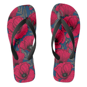 Nachtmohngarten Flip Flops