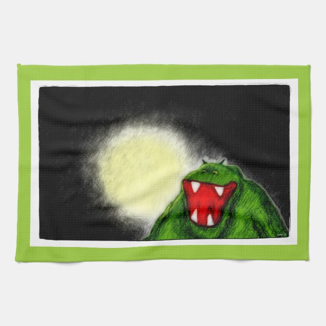 Nachtmonster Küchentuch (Horizontal)