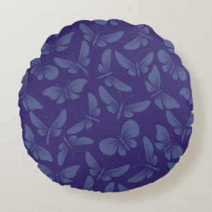 Nachtmotten-Schmetterlingshintergrund Rundes Kissen