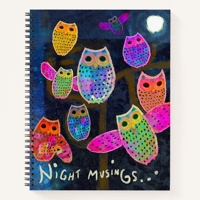 Nachtmuskeln, Notebook/Journal Notizbuch (Vorderseite)