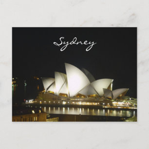 Nachtoper von Sydney Postkarte