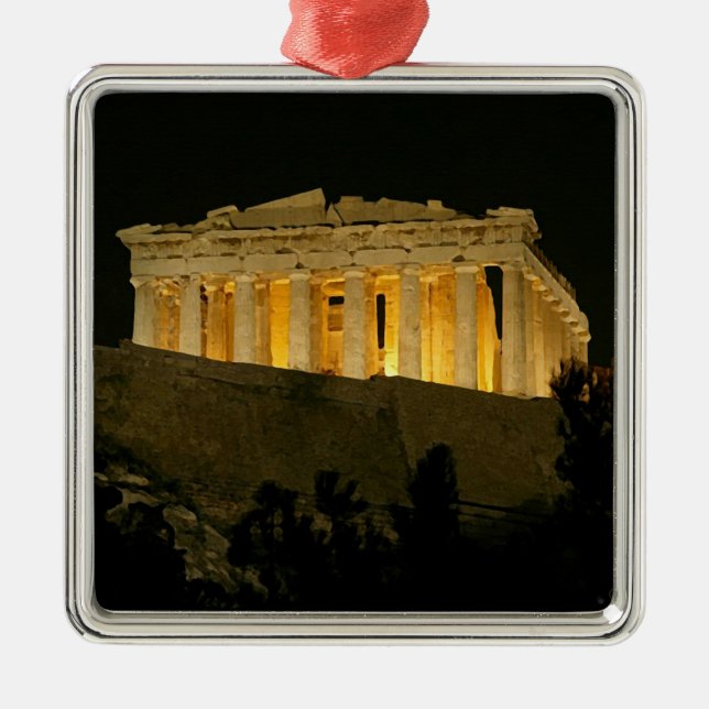 Nachtparthenon Ornament Aus Metall (Vorne)