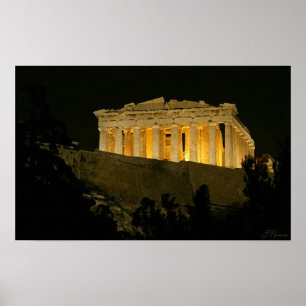 Nachtparthenon Poster