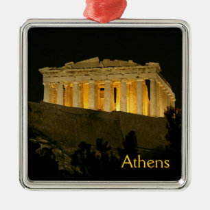 Nachtparthenon Silbernes Ornament