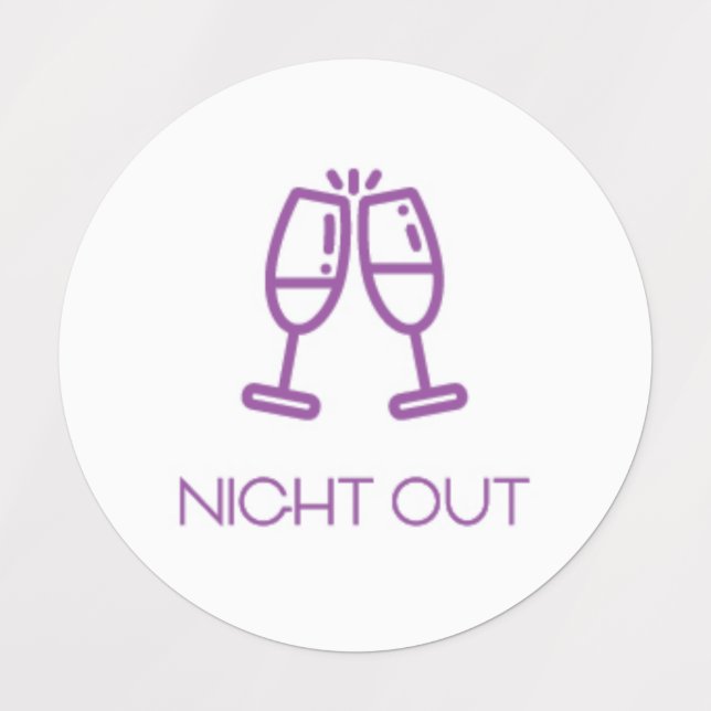 Nachtplaner/Organisationsaufkleber/Labels Etiketten (Design 1)