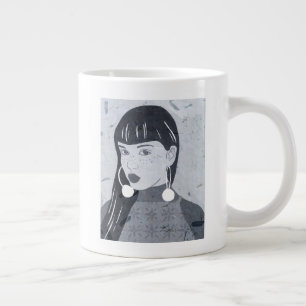 Nachtportrait Jumbo-Tasse