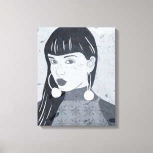 Nachtportrait Leinwanddruck