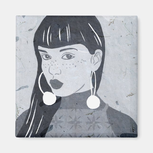 Nachtportrait Magnet (Vorne)