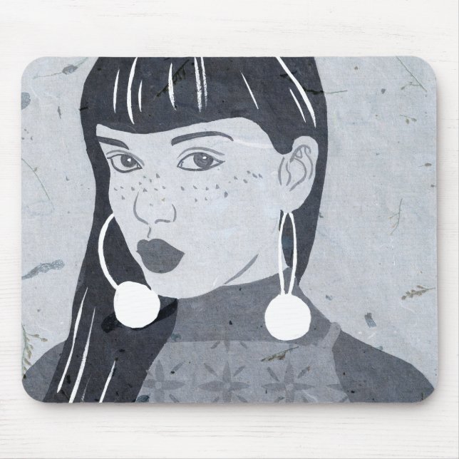 Nachtportrait Mousepad (Vorne)