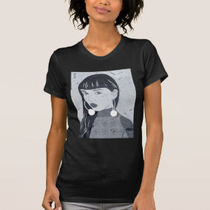 Nachtporträt-flüchtiger Blick T-Shirt