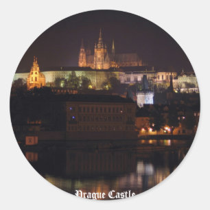 Nachtprag-Schloss-Aufkleber Runder Aufkleber