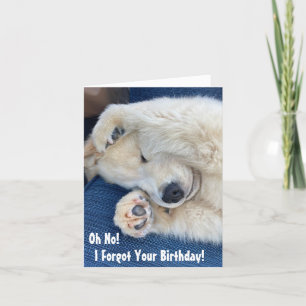 Nachträglicher Geburtstag Dankeskarte