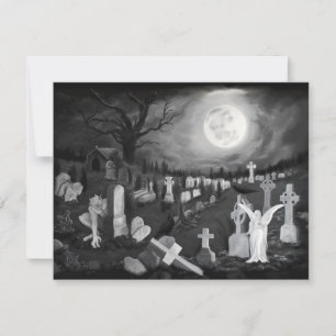 Nachts am Friedhof - Engel mit dem Teufel