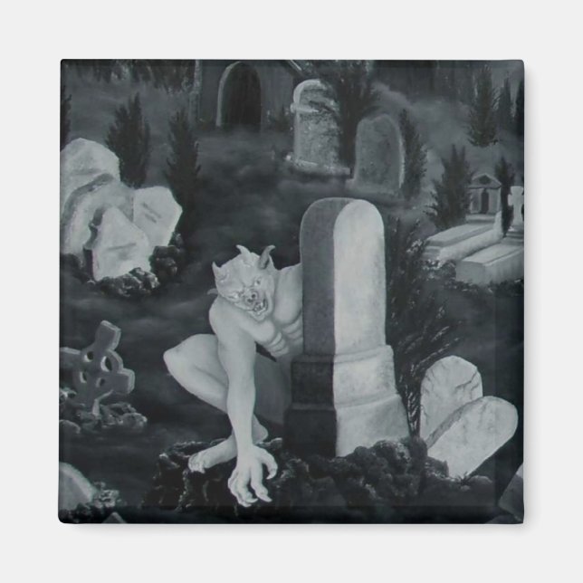 Nachts auf dem Friedhof - Teufel Magnet (Vorne)