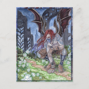 Nachts blühende Postkarte