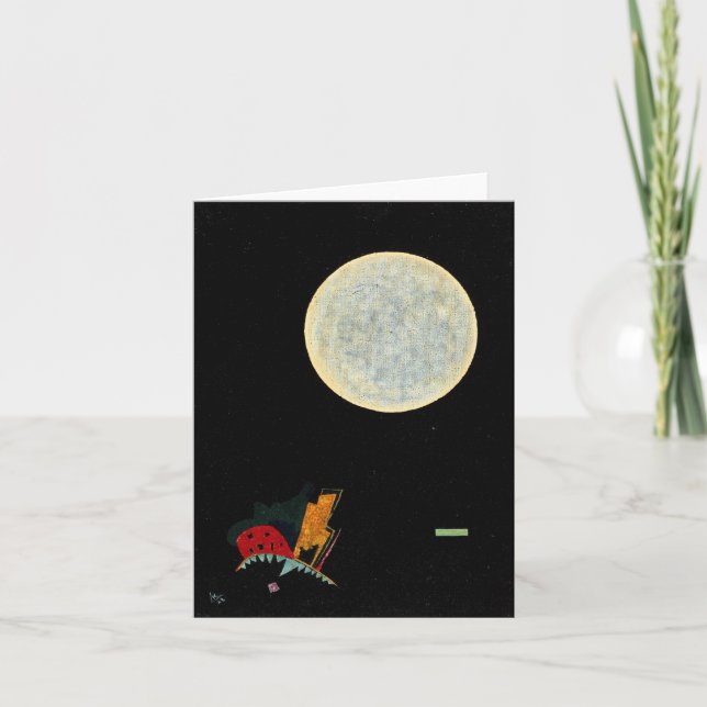 Nachts Gemälde von Wassily Kandinsky Dankeskarte (Vorderseite)