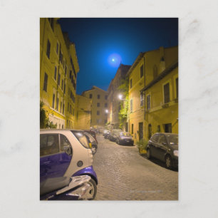 Nachts römische Straße Postkarte