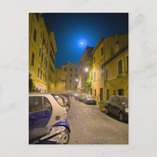 Nachts römische Straße Postkarte