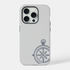 Nachts studieren dunkle Akademie Kompass iPhone 15 Pro Hülle