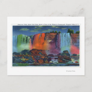 Nachts zu Fuß zur Höhle der Winde Postkarte