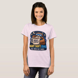 Nachtschicht-Absolvent Sloth Krankenpfleger Abschl T-Shirt