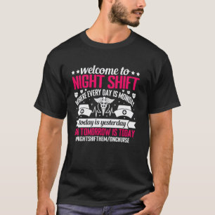 Nachtschicht HemOnc Krankenpfleger Anerkennung für T-Shirt