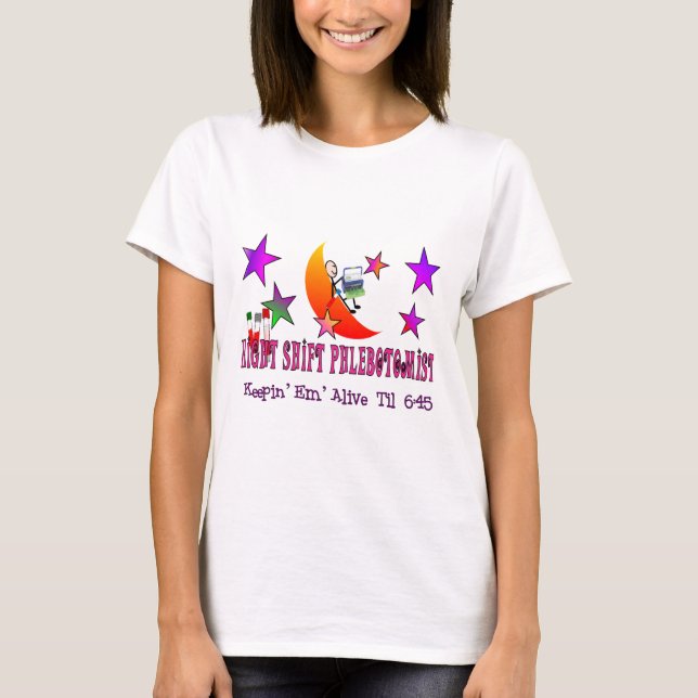 Nachtschicht Phlebotomist T - Shirts und Geschenke (Vorderseite)