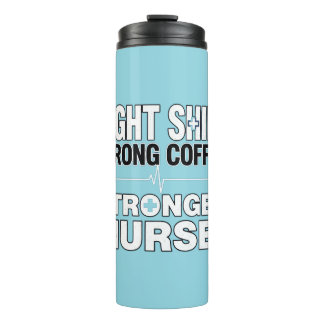 Nachtschicht Stark Kaffee Stärker Krankenschwester Thermosbecher