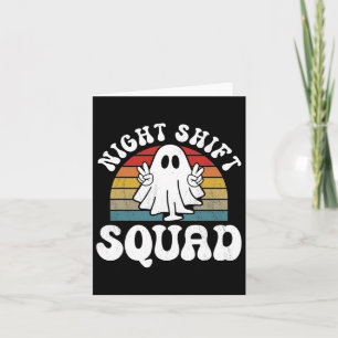Nachtschiff Halloween-Nachtarbeiter Karte