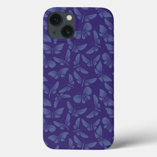 Nachtschmetterlingsuntergrund Case-Mate iPhone Hülle (Rückseite)