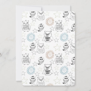 Nachtschwärmer Babydusche Einladung