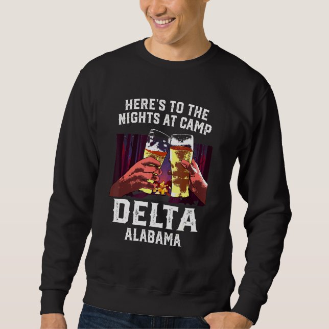 Nachtschwärmer im Camp Delta Camping Alabama Sweatshirt (Vorderseite)