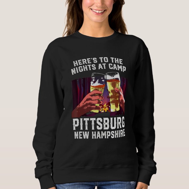 Nachtschwärmer im Camp Pittsburgh Camping Sweatshirt (Vorderseite)