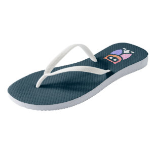 Nachtschwärmer, schönes Rosa Lila Abstrakter Pop K Flip Flops