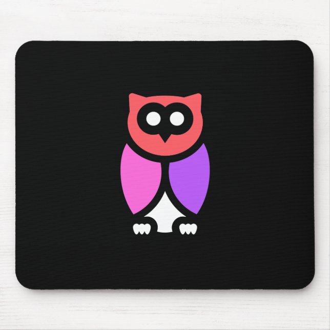 Nachtschwärmer, schönes Rosa und Rot, Abstrakter P Mousepad (Vorne)