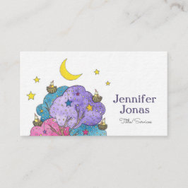 Nachtschwärmer Vögel Aquarellbilder Visitenkarte